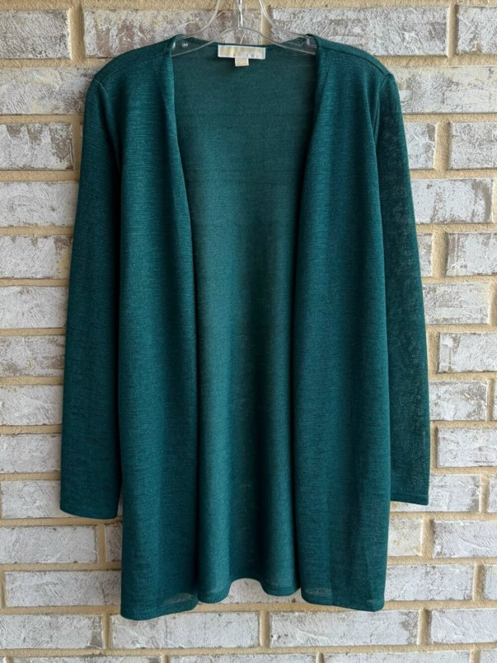 MICHAEL Michael Kors Long Sleeve Sheer Open Front Cardigan Sweater Size M